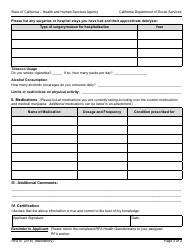 Form RFA07 Resource Family Approval (Rfa) Health Questionnaire - California, Page 2