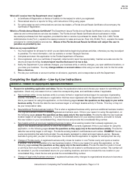Instructions for Form DR-1 Florida Business Tax Application - Florida, Page 4