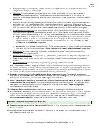 Instructions for Form DR-1 Florida Business Tax Application - Florida, Page 6
