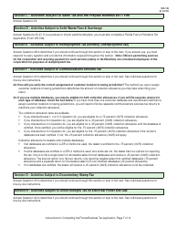 Instructions for Form DR-1 Florida Business Tax Application - Florida, Page 7