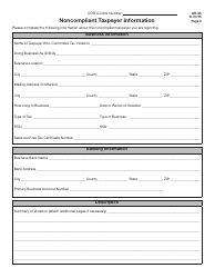 Form DR-55 Application for Compensation for Tax Information - Florida, Page 3