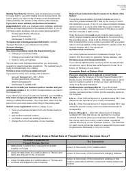 Instructions for Form E911-PPW Florida Prepaid Wireless E911 Fee Return - Florida, Page 3
