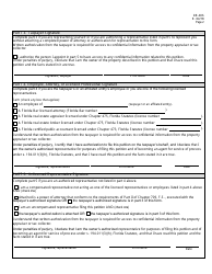 Form DR-486 Petition to Value Adjustment Board - Request for Hearing - Florida, Page 2