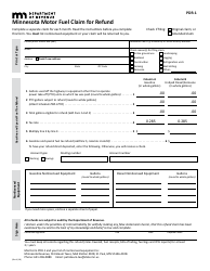 Form PDR-1 - Fill Out, Sign Online and Download Fillable PDF, Minnesota ...