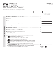 Document preview: Cost of Pellets Produced - Minnesota, 2017