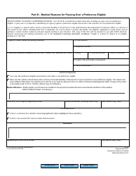 OPM Form SF-62 Agency Request to Pass Over a Preference Eligible or Object to an Eligible, Page 2