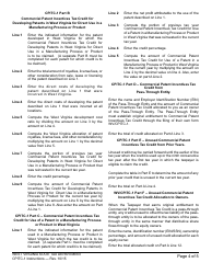 Instructions for Schedule CPITC-1 Commercial Patent Incentives Tax Credit for Periods After January 1, 2015 - West Virginia, Page 4