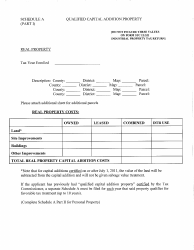 Application Form for Ad Valorem Property Tax Treatment as Certified Capital Addition Property - West Virginia, Page 5