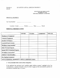Application Form for Ad Valorem Property Tax Treatment as Certified Capital Addition Property - West Virginia, Page 6
