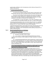 Instructions for State of West Virginia Certification of Tobacco Product Manufacturers - West Virginia, Page 5