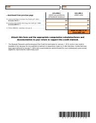 Form CNF-120tc Summary of Corporation Net Income Tax Credits - West Virginia, Page 2