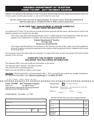 Form 770-PMT Payment Coupon - Virginia, Page 2