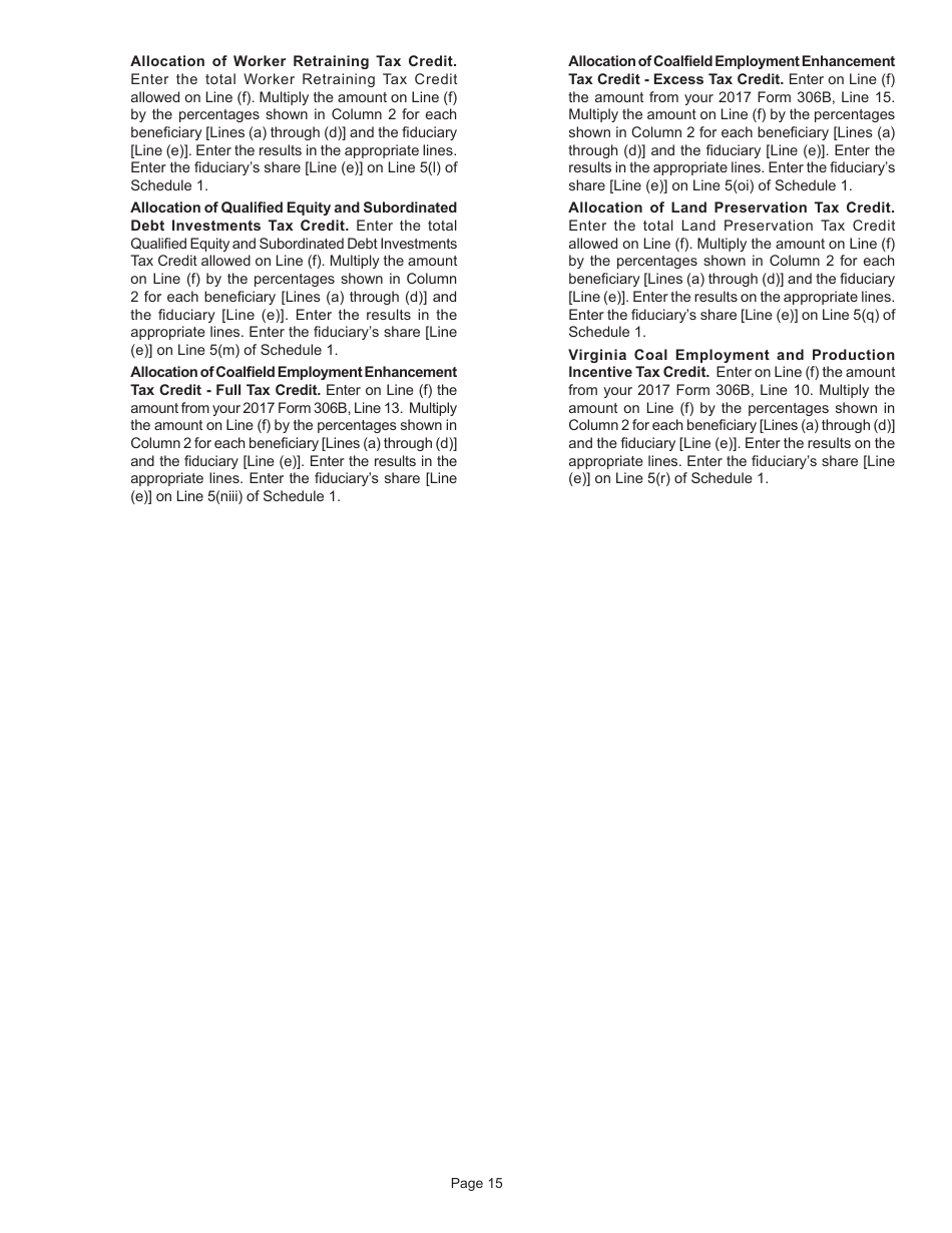 Instructions for Form 770 Virginia Fiduciary Income Tax - Virginia, Page 17