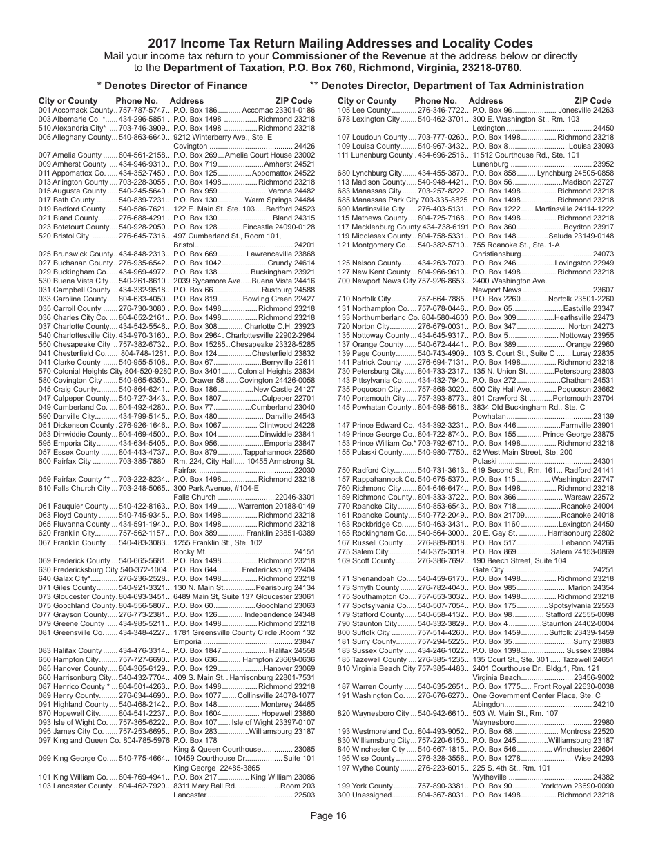 Instructions for Form 770 Virginia Fiduciary Income Tax - Virginia, Page 18