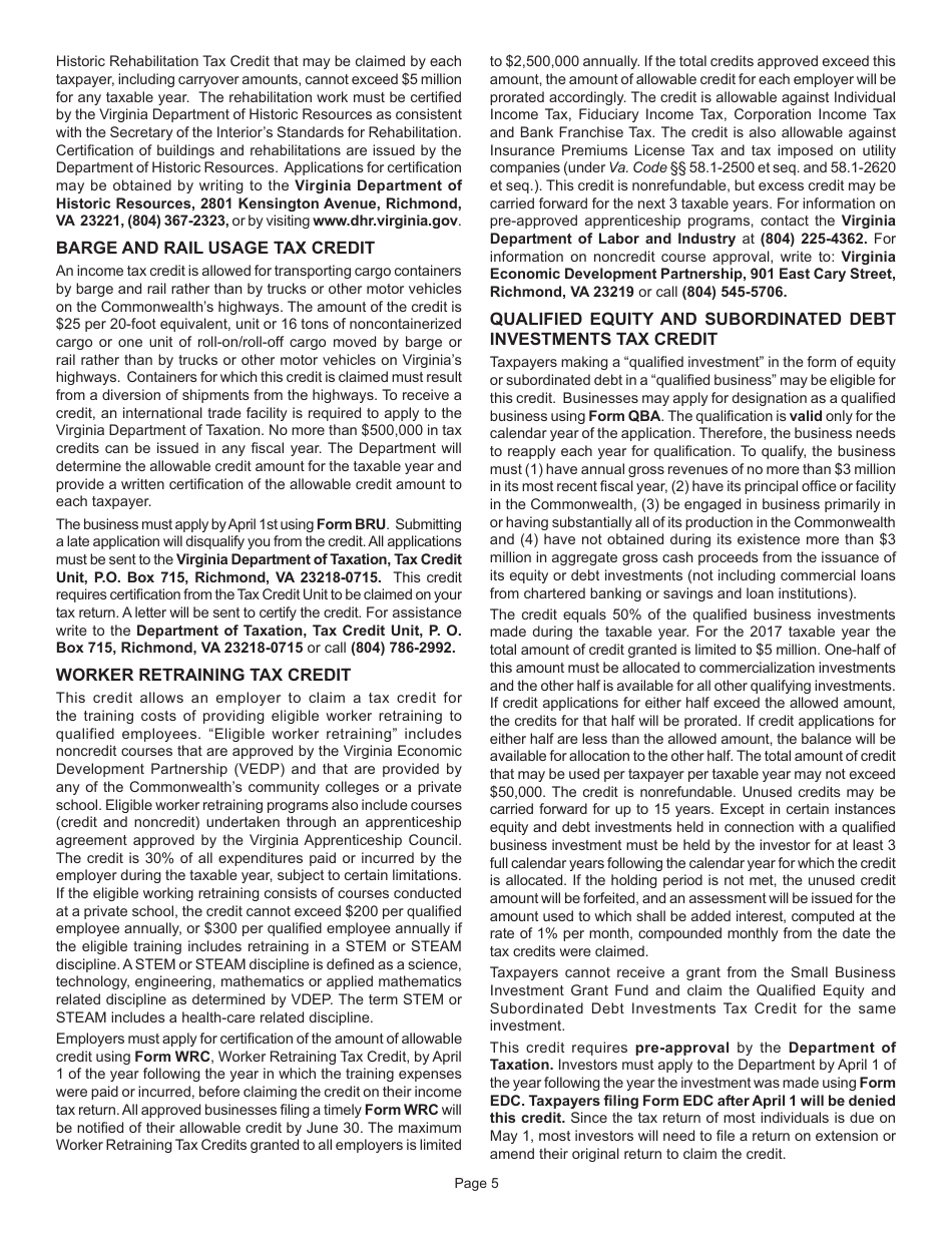 Instructions for Form 770 Virginia Fiduciary Income Tax - Virginia, Page 7