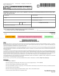 Document preview: VT Form WH-435 Estimated Income Tax Payments for Nonresident Shareholders, Partners, or Members - Vermont