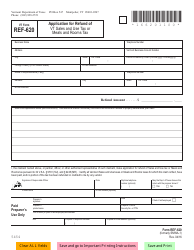 Document preview: VT Form REF-620 Application for Refund of Vt Sales and Use Tax or Meals and Rooms Tax - Vermont