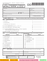 VT Form SUT-451 Sales and Use Tax Return - Vermont, Page 2