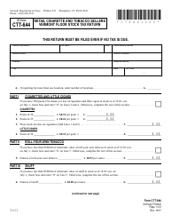 VT Form CTT-644 Retail Cigarette and Tobacco Sellers Vermont Floor Stock Tax Return - Vermont