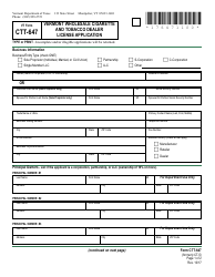 VT Form CTT-647 Vermont Wholesale Cigarette and Tobacco Dealer License Application - Vermont, Page 3
