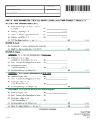 VT Form CTT-646 Wholesale Cigarette and Tobacco Dealer Report and Tax Return (Formerly Ct-640 &amp; to-641) - Vermont, Page 3