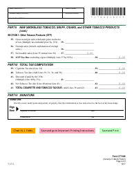 VT Form CTT-646 Wholesale Cigarette and Tobacco Dealer Report and Tax Return (Formerly Ct-640 &amp; to-641) - Vermont, Page 4