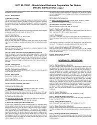 Instructions for Form RI-1120C Rhode Island Business Corporation Tax Return - Rhode Island, Page 2