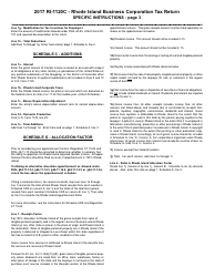 Instructions for Form RI-1120C Rhode Island Business Corporation Tax Return - Rhode Island, Page 3