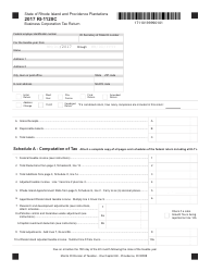 Document preview: Form RI-1120C Business Corporation Tax Return - Rhode Island