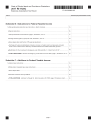 Form RI-1120C Business Corporation Tax Return - Rhode Island, Page 3