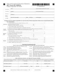 Document preview: Form RI-1120POL Political Organization Tax Return - Rhode Island