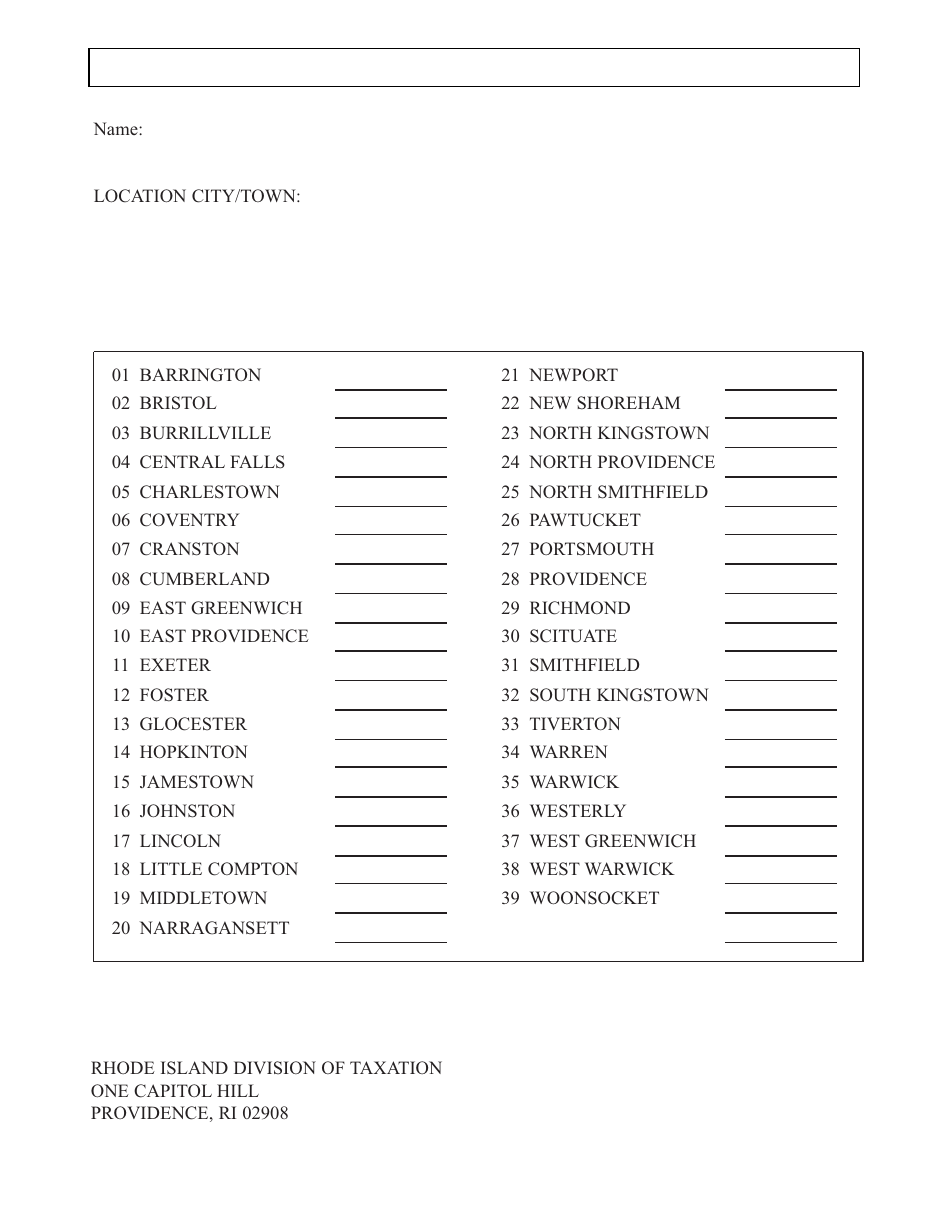 Form BAR Business Application and Registration - Rhode Island, Page 8