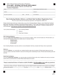 Form BAR Business Application and Registration - Rhode Island, Page 9