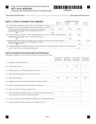 Form RI-2210C Underpayment of Estimated Tax by Composite Filers - Rhode Island, Page 2