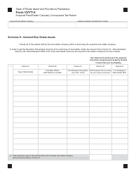 Form CVYT-2 Acquired Real Estate Company Conveyance Tax Return - Rhode Island, Page 2
