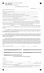 Form MFT-EB Bond of a Motor Fuel Export Permittee - Rhode Island
