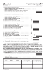 Document preview: Form REV-414 (F) Estates and Trusts Worksheet - Pennsylvania