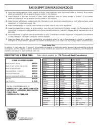 Form REV-336 Application for Pennsylvania Boat Registration and/or Boat Title - Pennsylvania, Page 2