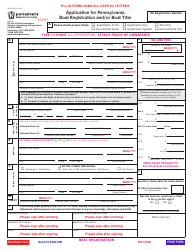 Form REV-336 Application for Pennsylvania Boat Registration and/or Boat Title - Pennsylvania, Page 3