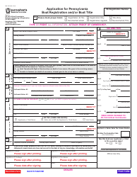 Form REV-336 Application for Pennsylvania Boat Registration and/or Boat Title - Pennsylvania, Page 5