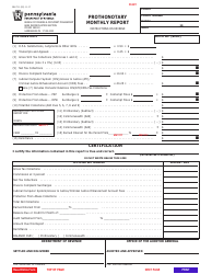 Document preview: Form REV-711 Prothonotary Monthly Report - Pennsylvania