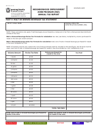 Form REV-1186 Neighborhood Improvement Zone Program (Niz) Annual Tax Report - Pennsylvania, Page 5