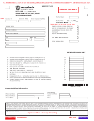 Form RCT-111 Gross Receipts Tax (Grt) Report - Telecommunications - Pennsylvania