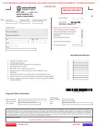 Document preview: Form RCT-123 Gross Premiums Tax Report - Surplus Lines Agents - Pennsylvania