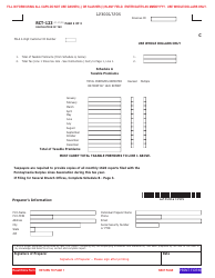 Form RCT-123 Gross Premiums Tax Report - Surplus Lines Agents - Pennsylvania, Page 2