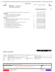 Form RCT-143 Net Income Tax Report - Mutual Thrift Institutions - Pennsylvania, Page 2