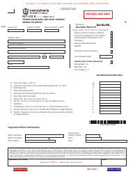 Form RCT-132 B Pennsylvania Bank and Trust Company Shares Tax Report - Pennsylvania