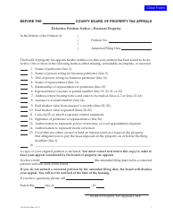 Document preview: Form 150-303-055-7 Defective Petition Notice " Personal Property - Oregon