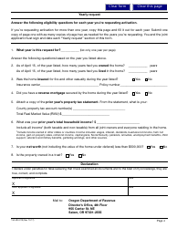 Form 150-490-019 Request for Retroactive Deferral for Disabled and Senior Citizens - Oregon, Page 3