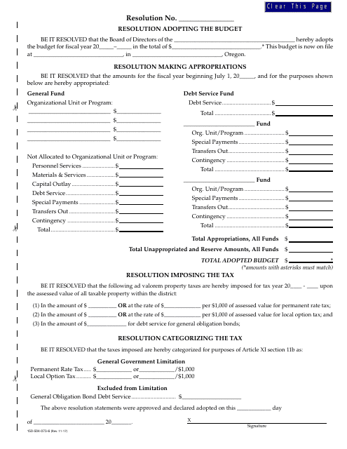 Form 150-504-073-6  Printable Pdf